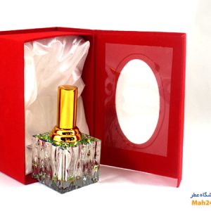 شیشه عطر اسپری کریستالی همراه با جعبه مخمل کد 6