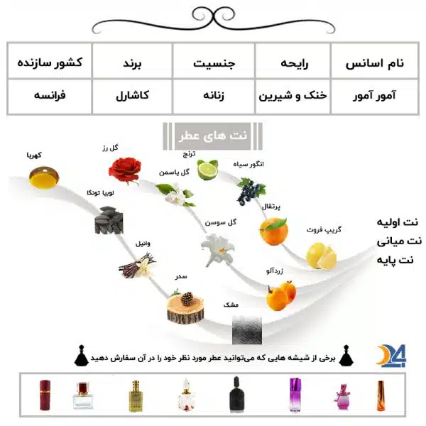 رایحه عطر کاشارل آمور آمور
