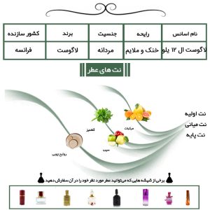 عطر لاگوست ال 12 یلو