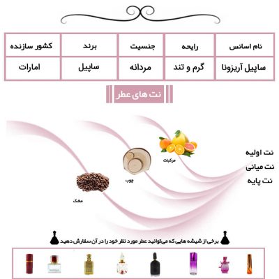 عطر مردانه ساپیل آریزونا Sapil Arizona